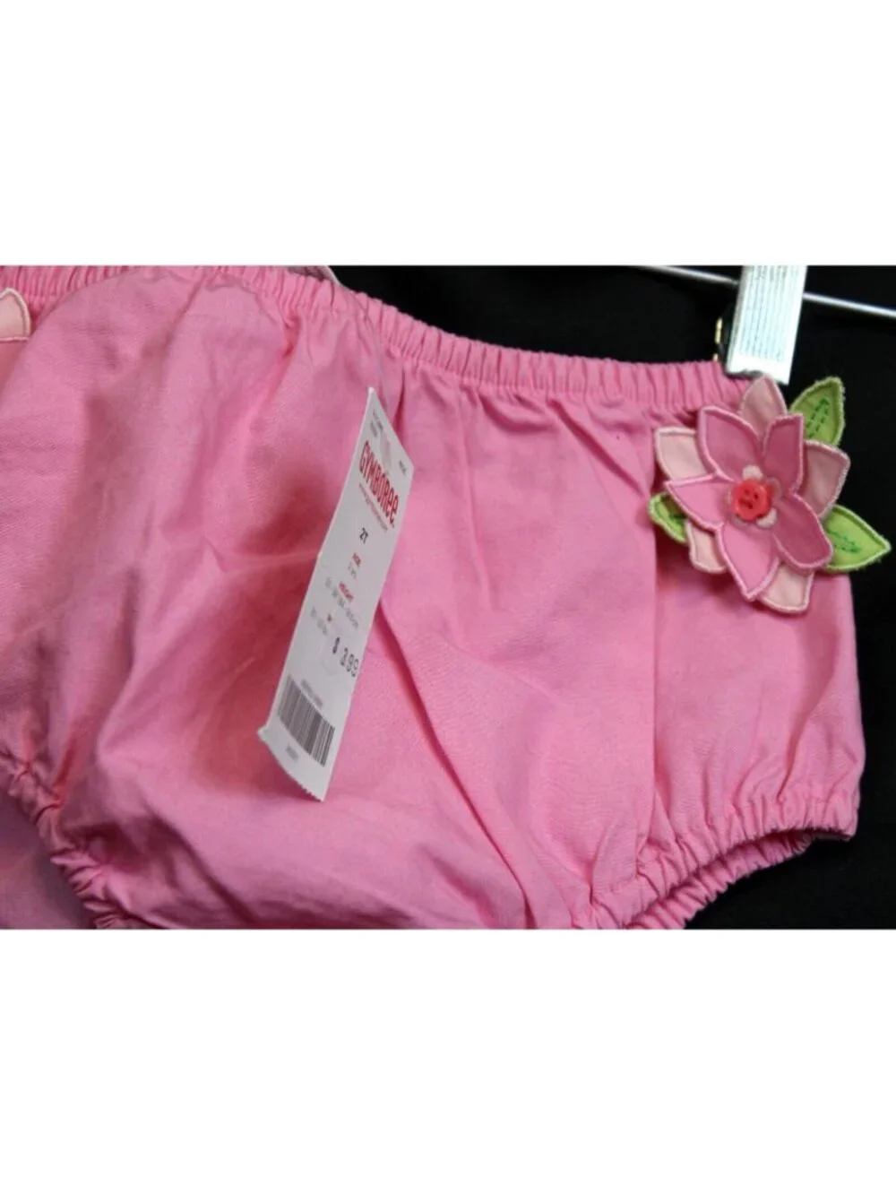 NWT 2006 Gymboree Island Fun Pink Bloomers Diaper cover Flowers sz 2T Ruffles